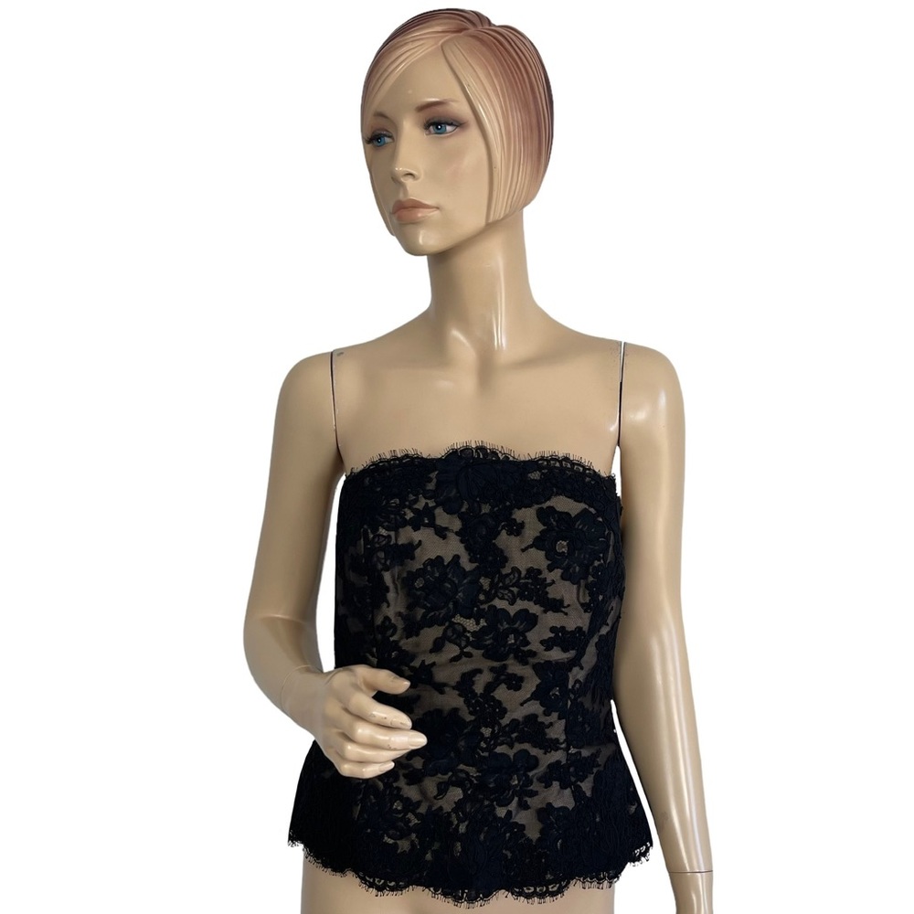 Catherine Regehr Vancouver Women's Black Laced Strapless Corset Large